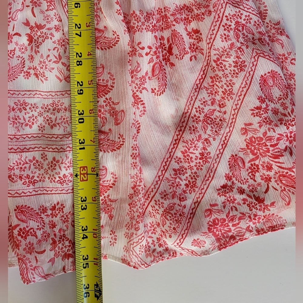 Calvin Klein Sleeveless Pink and White Tie Back Dress. Sise 4 - Picture 9 of 10